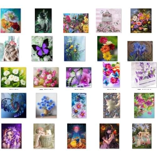 Flower Lavender cross stitch kit people 18ct 14ct UNprinting 11ct count print canvas stitches embroidery DIY handmade