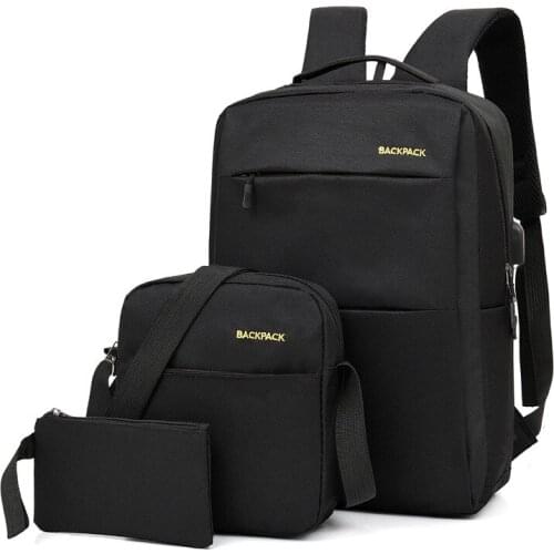 Men Backpacks Shoulder Bag Set Fashion Luxury Brand 2021 Trend Female Casual Travel Vintage Laptop Schoolbag Cotton
