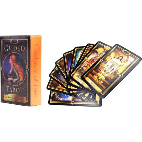 270C Easy Tarot 78 Cards Deck Guidance of Fate Mysterious English Oracle Card Divination Family Party Board Game