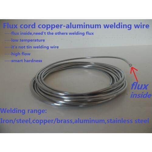 Low temperature flux cored copper aluminum welding wire/welding rod