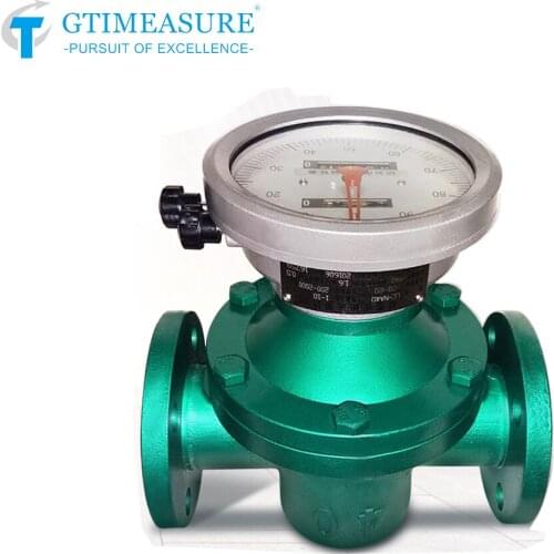 Oval Gear Flow Meter Mechanical Heavy Oil Kerosene Gasoline Lubricating High Viscosity Pressure Glue Diesel Flowmeter
