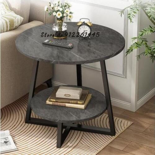 Sofa Side Table Light Luxury Small Tea Table Bedroom Mini Corner Table European Style Small Tea Table Sofa Side Table