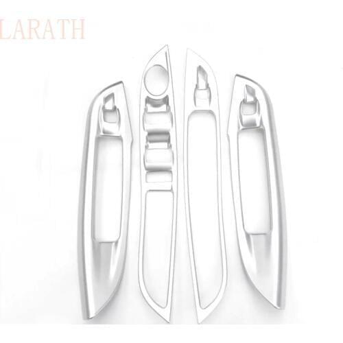 For Ford Focus 3 Glass Switch button cover trim Door window Interior Panel ABS chrome 2015 2016 Car Styling Accessories