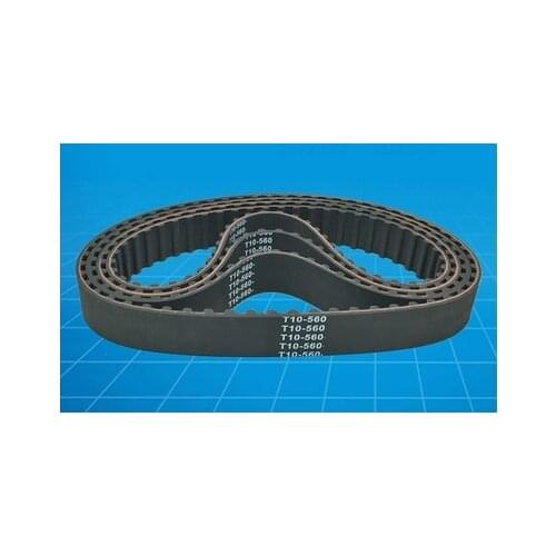 T10-500/520/560/600/630/750/780/800/840/1010/1420/1500 Rubber Timing Belt Black 1PC