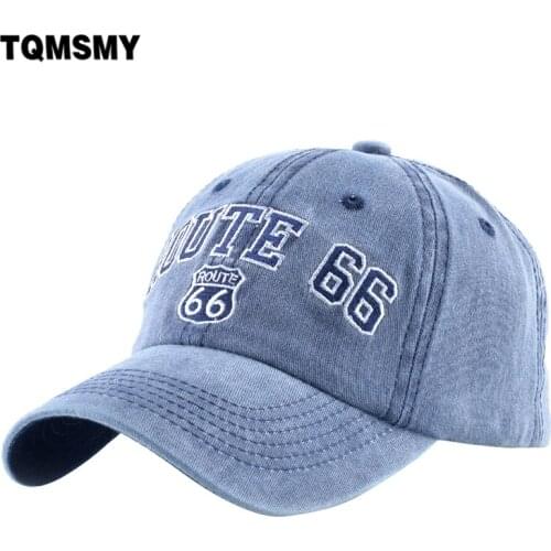 TQMSMY Denim Dad Hat For Men Adjustable Baseball Cap Women Washed Cotton Embroidery Letter Baseball Hat Snapback Visor Hat TME36