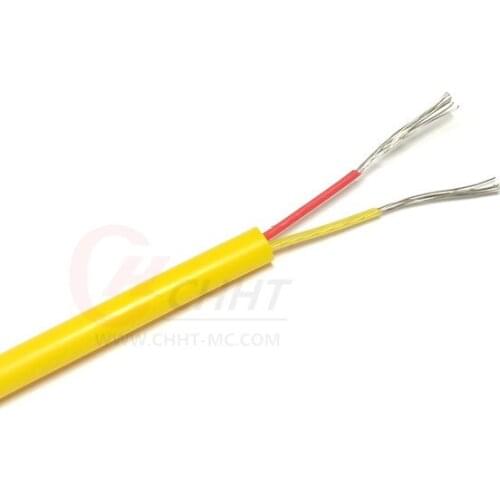 High Technology K Type KAFY-ANSI-CH 2*24AWG Silicone Rubber Insulation Thermocouple Wire