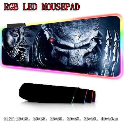XGZ Predator RGB Mouse Pad Gaming Mouse Pad Large Computer Mouse Pad Gamer XXL Mousepad Backlight Mause Pad Keyboard Desk Mat