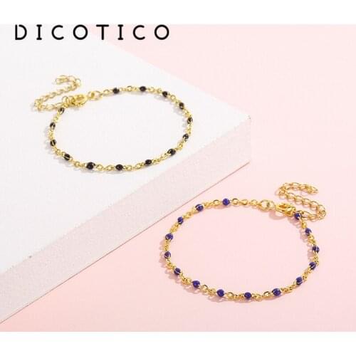 Bohemia Bracelets For Women Colorful Resin Beads Chain Bracelet Bangle Gold Silver Color Stainless Steel Jewelry Accessory 2021