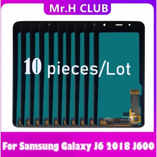 10Pcs/Lot OLED LCD For Samsung Galaxy J6 2018 J600 J600F J600Y SM-J600F J600G J600FN LCD Display Touch Screen Sensor Assembly