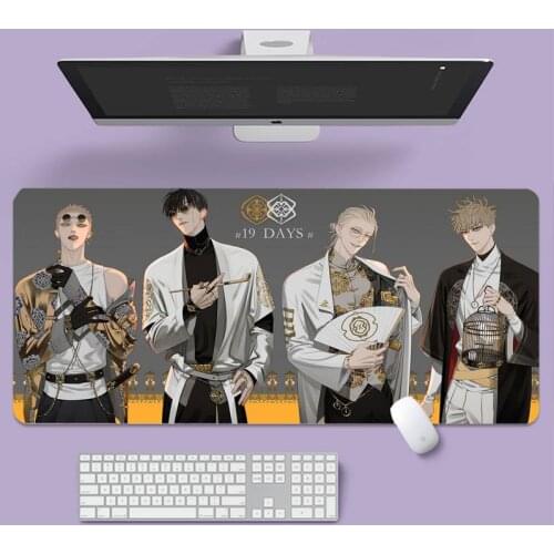 19 Days Gaming Locking Edge Mouse Pad Game Large gaming laptop XL non-slip rubber office computer mouse pad