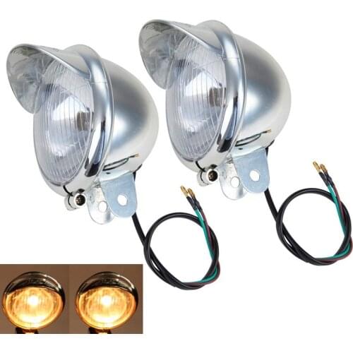 2X Motorcycle Chrome Fog Passing Lights For Honda Shadow Spirit VLX600 VT700 VT750 VT1100 VTX 1300 C S RETRO Goldwing 1500 1800