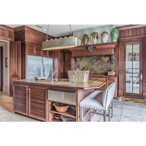 2017 solid wood kitchen cabinets customized made traditional wooden kitchen furnitures S1606116