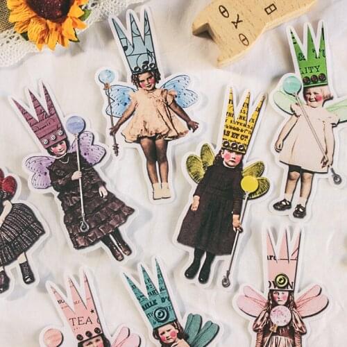 27PCS Vintage letter stickers kawaii children DIY scrapbooking album journal happy planner crafts decorative stickers package