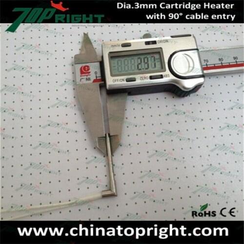 3mm 24v 3D heater cartridge with right angle