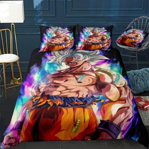 Goku Kakarot Vegeta DBZ Duvet Cover Comfortable Quilt Home Decora Design Universal Bedding Set Bedclothes+Pillowcase 3pcs