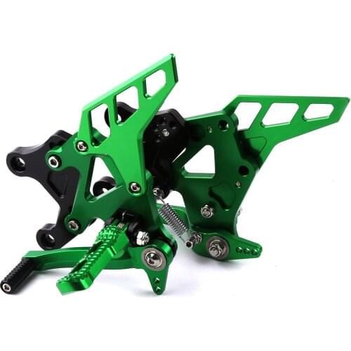 Motorcycle CNC Aluminum Alloy Accessories Adjustable Footrests Rearset Footpegs Foot Rest For Kawasaki Z900 2017 2018