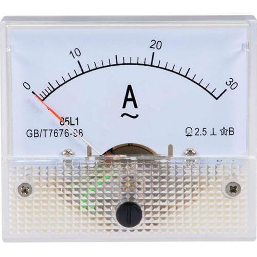 1PC 85L1 AC 1A 2A 3A 5A 15A10A 20A 30A 50A Ammeter Analog Ampere Current Test Meter