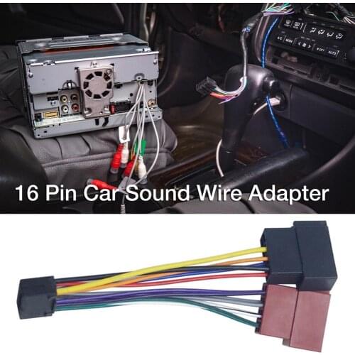 Car Stereo Audio Harness With ISO Adapter Durable Automobile Radio Wiring Harness