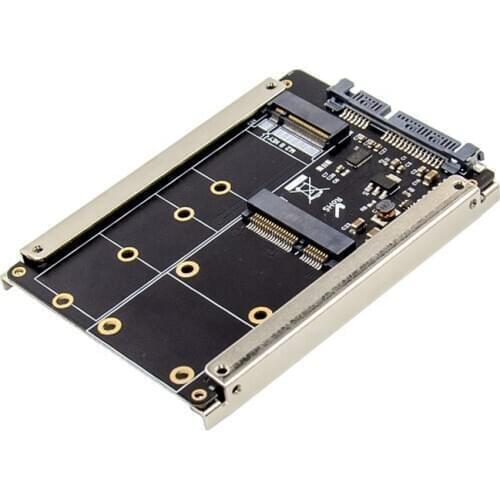 MSATA & M.2 B-Key NGFF2 in 1 Sized Multiple SSD to SATA 3 III Adapter Converter bkey Msata to sata3.0 card case