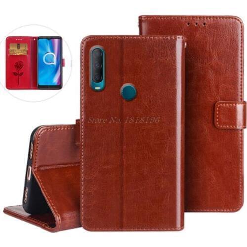 Phone Case for Alcatel 1S 2020 Case Cover Luxury Flip Wallet PU Leather Business Case for Alcatel 1S 5028Y 5028D 2020 Book Cover