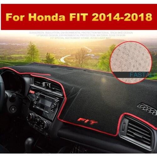 For Honda FIT 2014-2018 Car instrument panel light pad control sun protection insulation pad protection Car accessories