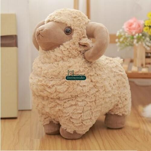 Dorimytrader Giant Animal Sheep Toy Stuffed Soft Plush Cute Goat Doll 3 Colors Nice Baby Gift Free Shipping 24inch 60cm DY60924