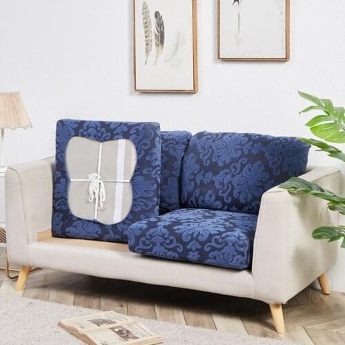 Stretch Couch Cushion Covers for Individual corner Sofa seat Covers Thick Bouncy with Elastic Edge Cover Armchair 1 2 3 4seater