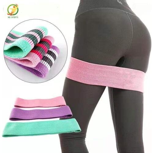 Hip Fitness Resistance Bands Exercise Workout Set Fabric Loop Yoga Booty Bands 3-Piece For Leg Thigh Butt Squat Glute Equipment