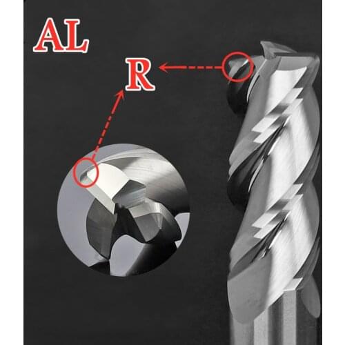 3 flute, CNC router bits, spiral end mills, carbide Corner Rounded End Mill, PVC spiral cutter,Aluminum end milling cutter