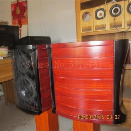 1 Pair HIFI Bookshelf Bass 6.5 Inch Solid Wood Empty Box Imported Red Pear Solid Wood