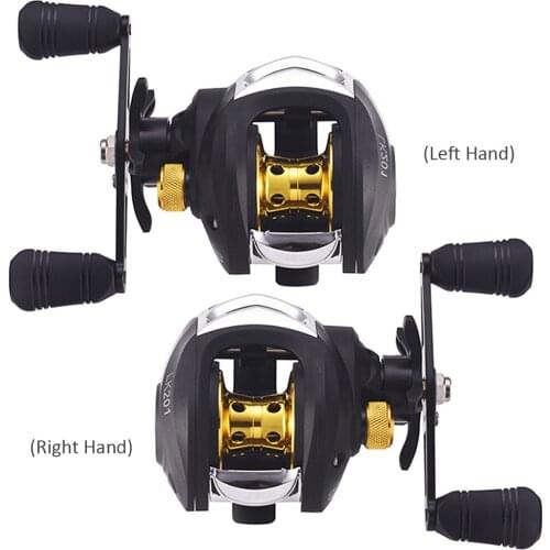 Metal Spool Baitcasting Reel 8kg Max Drag 7.2/1 High Speed Gear Ratio Saltwater Freshwater Fishing Wheel
