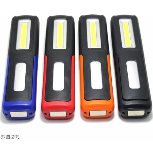 Powerful Portable USB Rechargeable Magnet Flash Light Work Lamp Torch Linterna Built in Battery with Power Display Function