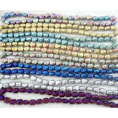 Natural Quartz crystal Titanium Hematite Sakyamuni Loose Bead loose beads pendant for diy jewelry making necklace Accessories15