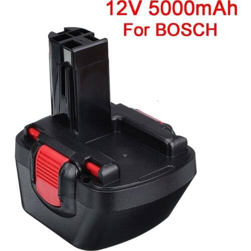 12V 5000mAh Ni-CD Battery PSR 1200 for Bosch 12V Drill GSR 12 VE-2 GSB 12 VE-2 PSB 12 VE-2 BAT043 BAT045 BTA120 26073 35430