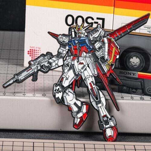 New Anime Strike Gundam Metal Bedge Medal Badge Button Brooch Pin Souvenir Costume Props Pendant Accessories Xmas Gift Cosplay