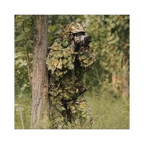 Hunting Clothes New 3D Maple Leaf Bionic Ghillie Suits Yowie Sniper Birdwatch Airsoft Camouflage Clothing Jacket and Pants
