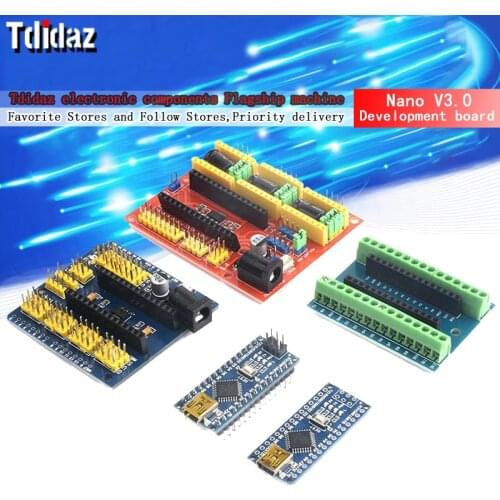 Atmega328P development board Nano V3.0 improved version Multi-purpose engraving machine expansion board module