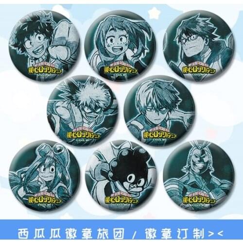 58mm My hero academy animation Broocn Icons Buttons On backpack