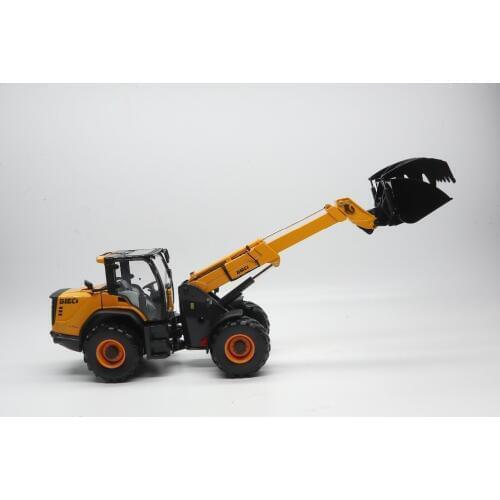 Rare,Diecast Toy Model ROS 1:32 Dieci Wheel Loader Wood Grab Engineering Vehicles Model for Boy Gift,Man Collection,Decoration