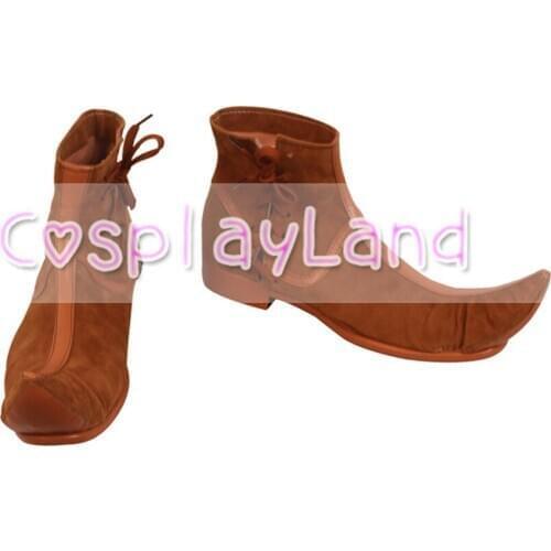 Aladdin Prince Cosplay Boots Shoes Men Shoes Costume Customized Accessories Halloween Party Shoes