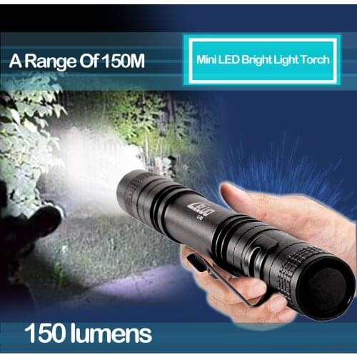 Led Flashlight Ultra Bright Torch Camping Light Waterproof Zoomable Bicycle Light Portable Mini Super Bright Camping Accessories