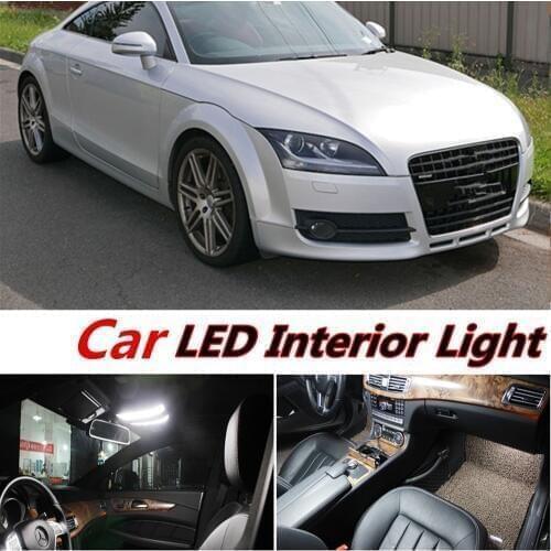 Tcart 5pcs free shipping Error Free Auto LED Bulbs Car Interior Lights Kit White Lamps For Audi TT mk2 8J accessories 2006-2014