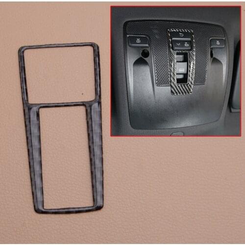 Carbon Fiber Front Reading Light Lamp Cover Frame Trim Car Styling Fit For Mercedes-Benz GLA CLA W176 2015 2016 2017 2018