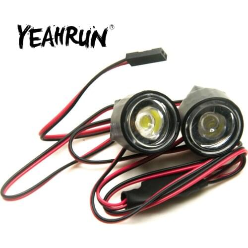 YEAHRUN 1/3W Universal White Head Led Light Flashing Headlight for 1/10 RC Model Drift Car Accessories