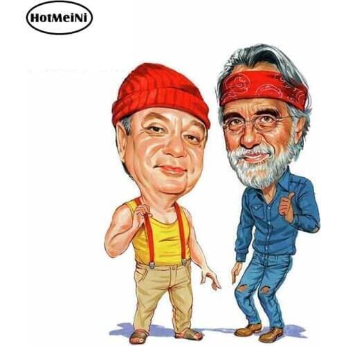 HotMeiNi 13cm x 12.9cm Cheech And Chong Vinyl Decal Wee Pot Up In Smoke Movie Tommy Joint Vinyl Car Stickers Occlusion Scratch