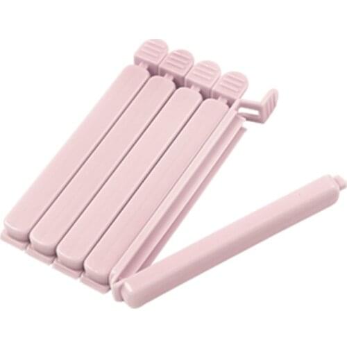 5PCS Portable Food Snack Seal Sealing Bag Clips Colorful Eco-Friendly Home Gadget Kitchen Storage Plastic Bag Clips