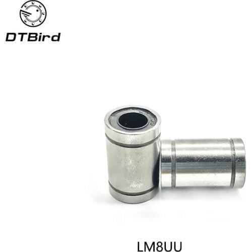 10 pcs/lot LM8UU LM6uu lm12uu 8mm linear ball bearing Linear Bearing 8mm 3d printer parts LM8 cnc parts