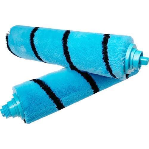 2pcs Soft Roller Brush for Conga 4090 Replacement Sweeping Robot Main Brush for Conga 4090 Sweeping Robot Vacuum Cleaner Parts