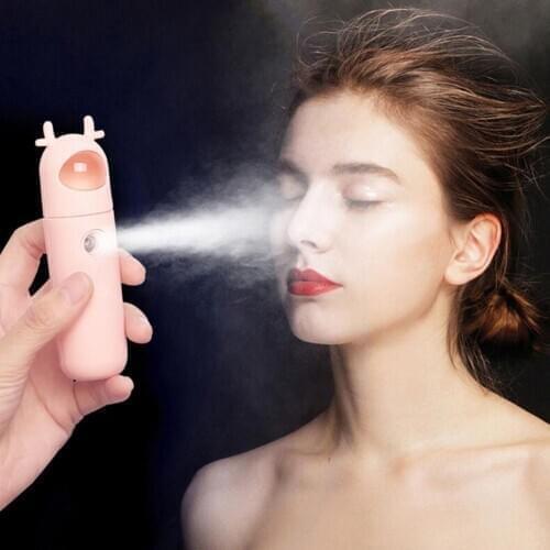 20ml Portable Mist Spray Facial Humidifier Steamer Beauty Moisturizing Device It can effectively penetrate the skin, activate