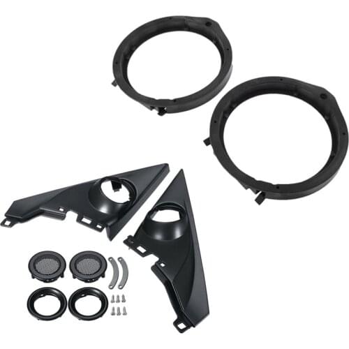 4 Pcs Car Accessories: 2 Pcs 1.5 Inch Pair Front Pillar Tweeter Covers & 2 Pcs Car Speaker Mounting Spacer Adaptor Rings